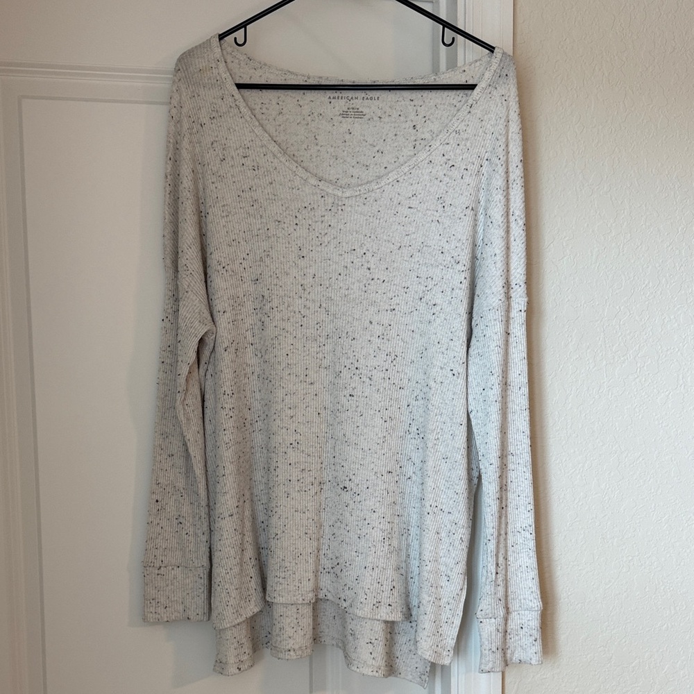 Speckled Long Sleeve Top